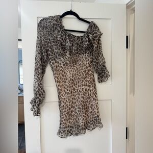 Stone Cold Fox Animal Print Mini Dress